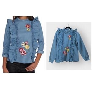 Penelope Project chambray denim blouse